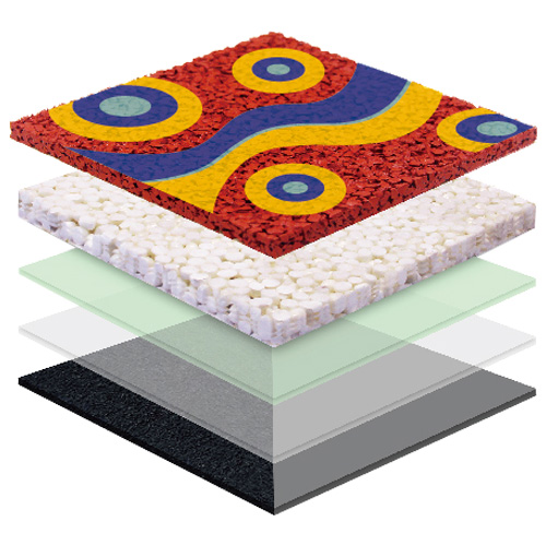 津南无缝预制型塑胶跑道EPDM面层